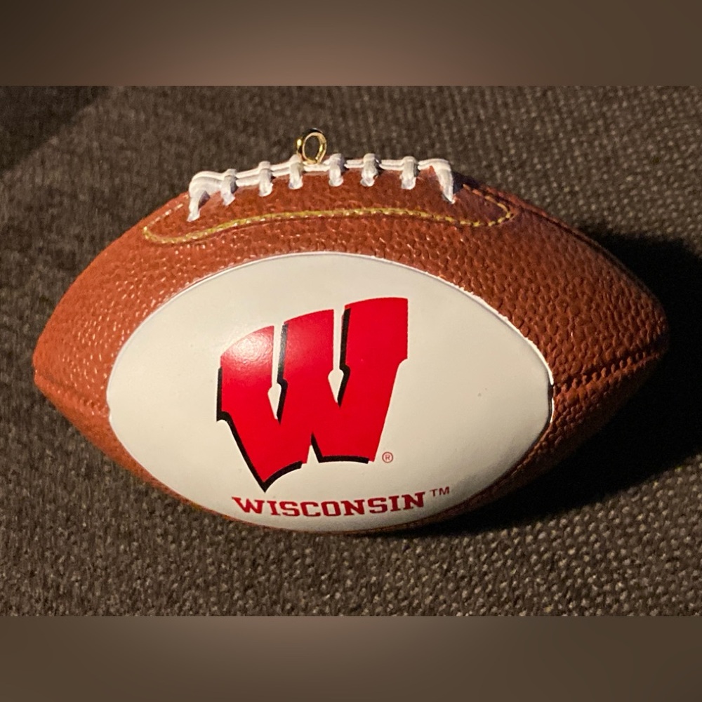 Christmas Ornament-Wisconsin Badger football